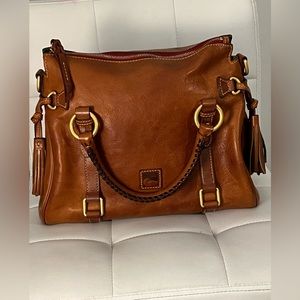 Dooney Bourke Brown Leather Handbag Florentine Vachetta Leather Satchel & Purses